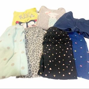 Carters‎ Girls Toddler Pants Shirt Bundle Lot 2T